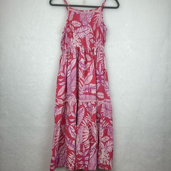 Girls size 14/16 Cat & Jack Long Dress from Target with CORAL w/ADJUSTABLE strap - Picture 1 of 9